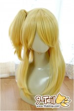 ผมยาว 60 cm สีเหลืองทองพร้อมตัวหนีบ ลูซี่ (Lucy : Fairy Tail)